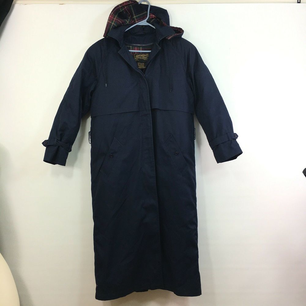 Eddie Bauer Goose Down Removable Liner Trench Coat